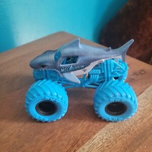 Monster Jam, Official Megalodon‎ Monster Truck Blue Wheels Die-Cast 1:24